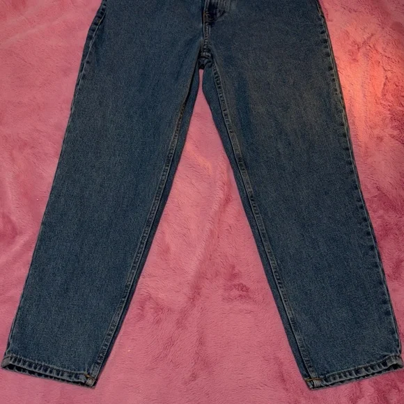 Zara Blue Straight-Leg Loose Fit "Dad" Jeans - Picture 4 of 5